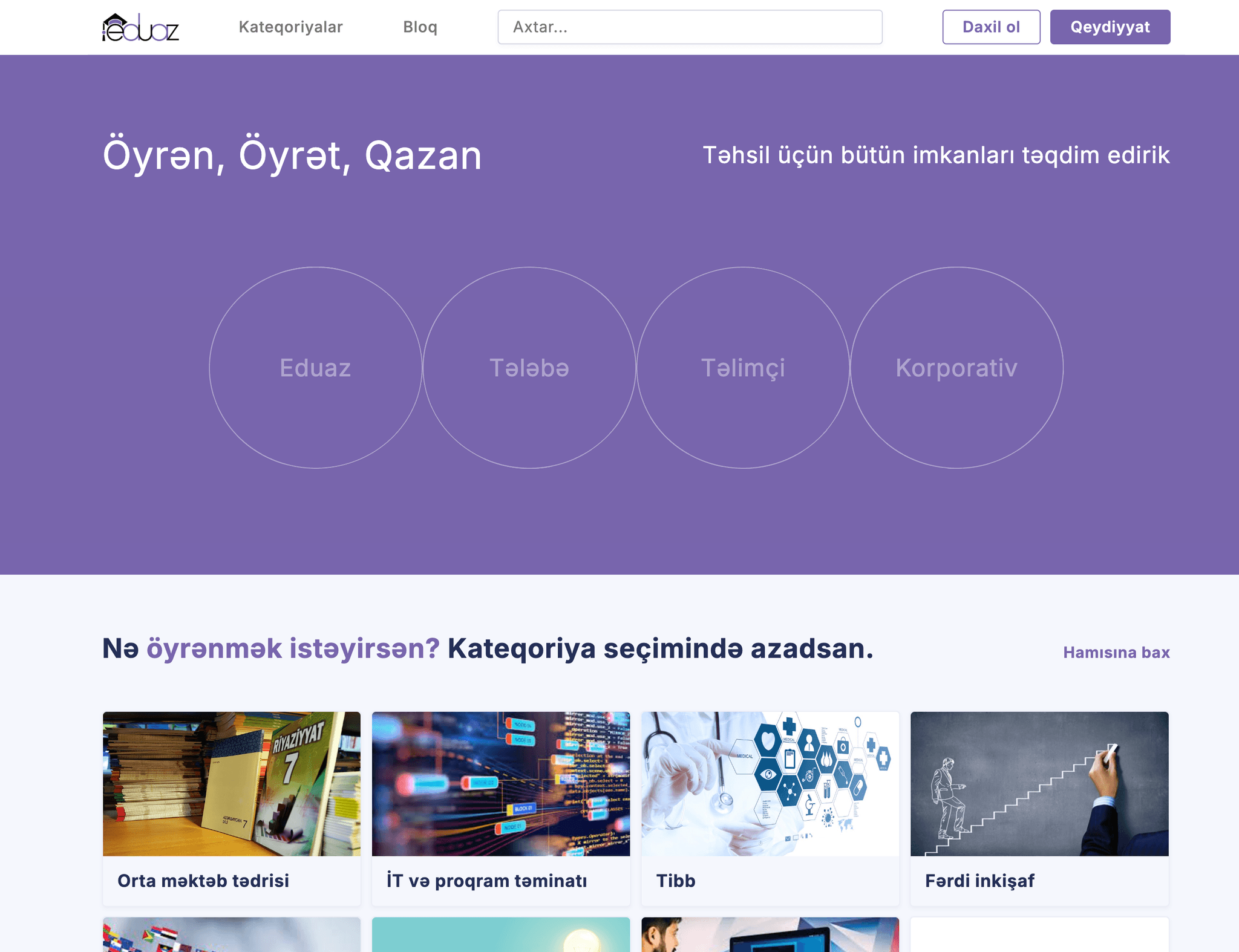 EDUAZ-Online Təlim Platforması